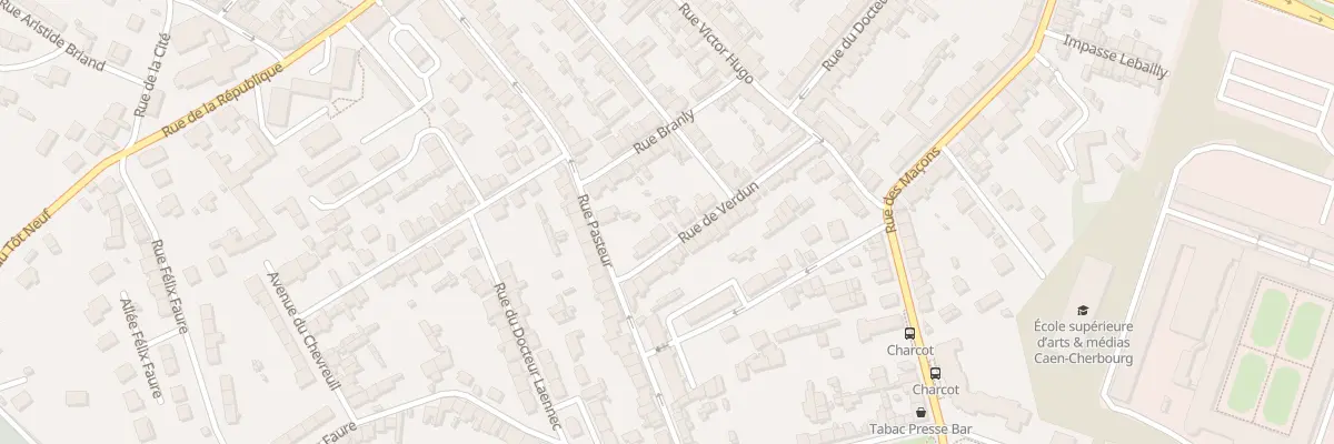 Plan du 28 Rue de Verdun - Equeurdreville à Cherbourg-en-Cotentin