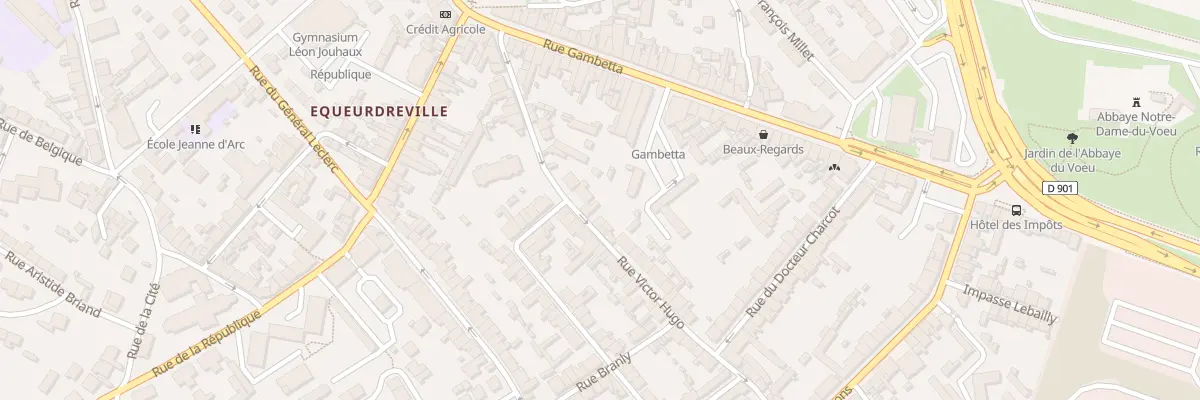 Plan du 35 Rue Victor Hugo - Equeurdrevil à Cherbourg-en-Cotentin