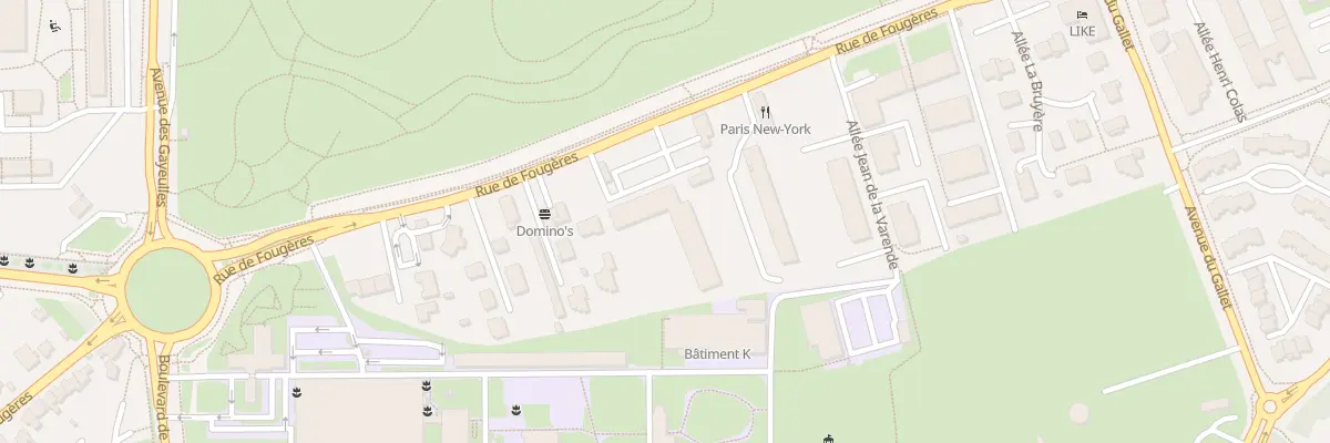 Plan du 266 Rue de Fougères à Rennes