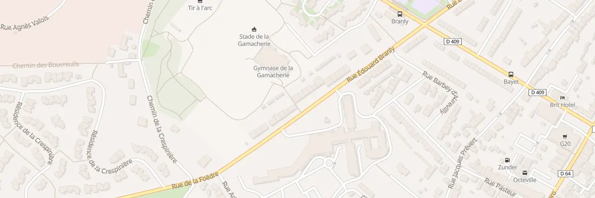 Plan du 82 Rue Edouard Branly - Octeville à Cherbourg-en-Cotentin