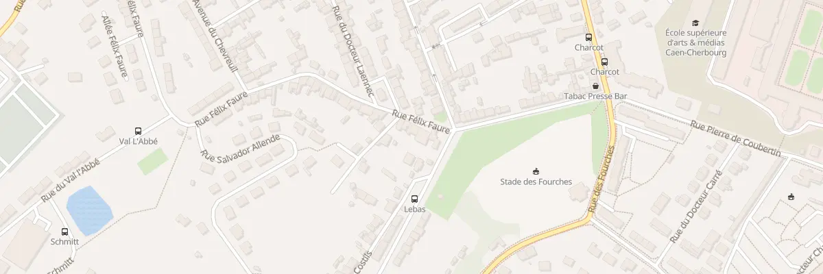 Plan du 9 Rue Felix Faure - Equeurdrevil à Cherbourg-en-Cotentin