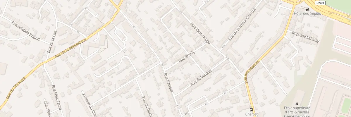 Plan du 7 Rue E Branly - Equeurdreville à Cherbourg-en-Cotentin