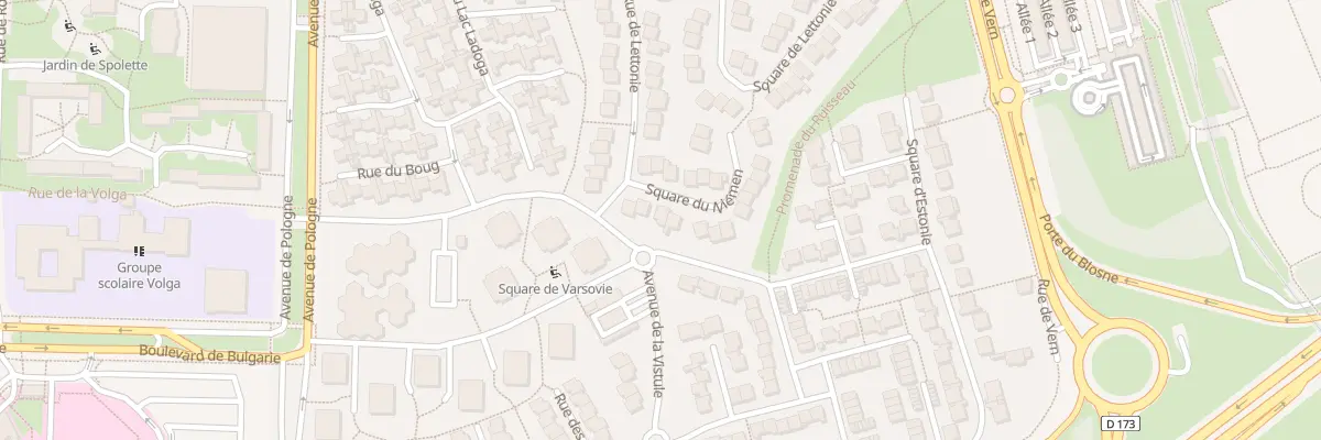 Plan du 6 Sq du Niémen à Rennes
