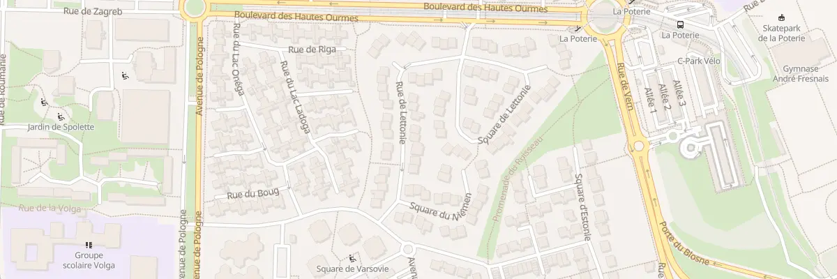 Plan du 17 Rue de Lettonie à Rennes