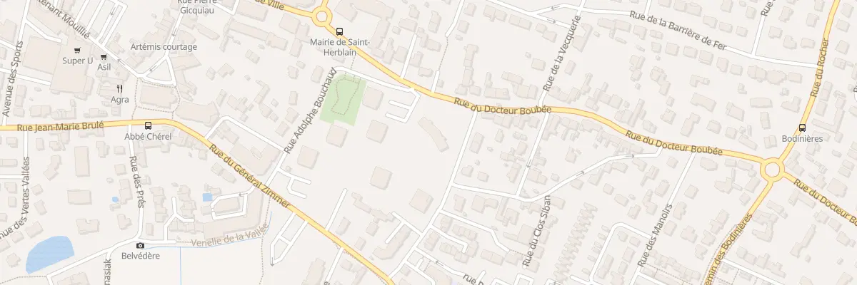 Plan du 117 Rue du Docteur Boubée à Saint-Herblain