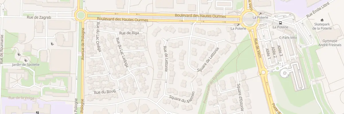 Plan du 11 Rue de Lettonie à Rennes