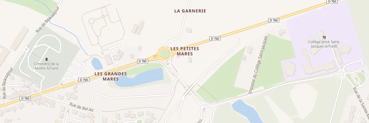 Plan du 429 Les Petites mares aux Achards