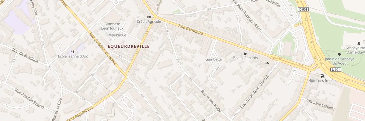 Plan du 23 Rue Victor Hugo - Equeurdrevil à Cherbourg-en-Cotentin