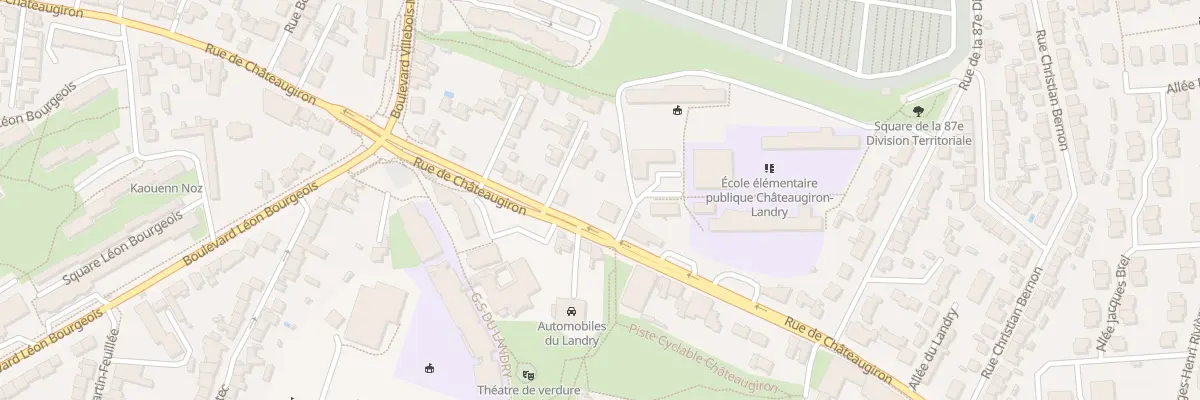 Plan du 109 Rue de Châteaugiron à Rennes