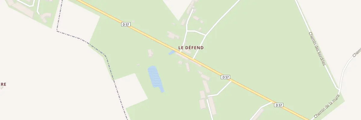Plan du 3 Le Deffend à Beaulieu-sous-la-Roche