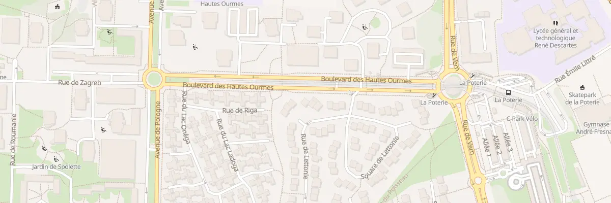 Plan du 12 Rue de Lettonie à Rennes