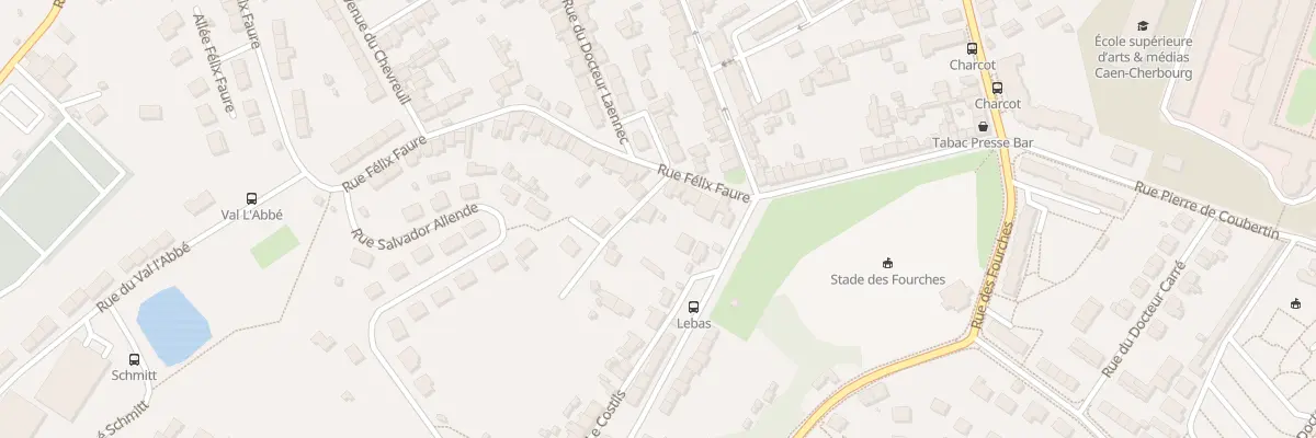 Plan du 13 Rue Felix Faure - Equeurdrevil à Cherbourg-en-Cotentin