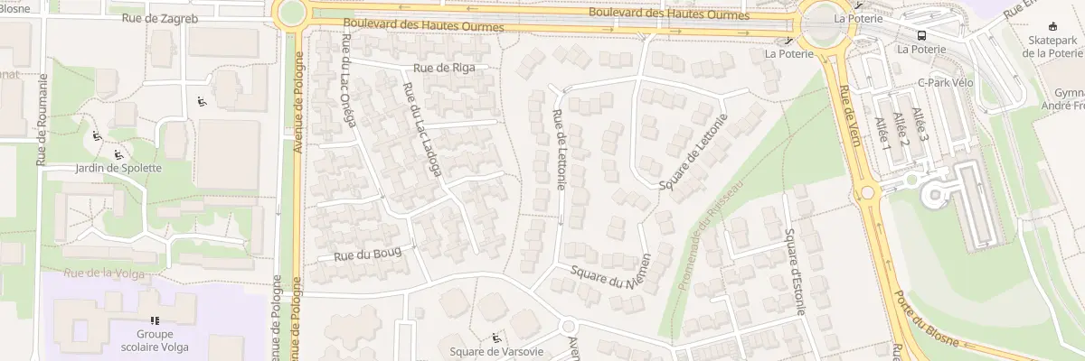 Plan du 34 Rue de Lettonie à Rennes