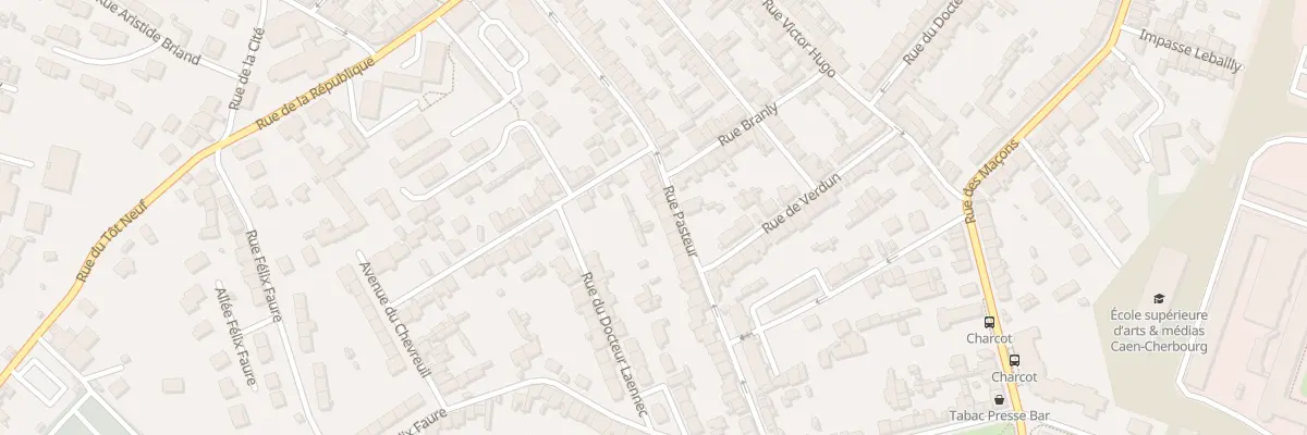 Plan du 54 Rue Pasteur - Equeurdreville à Cherbourg-en-Cotentin