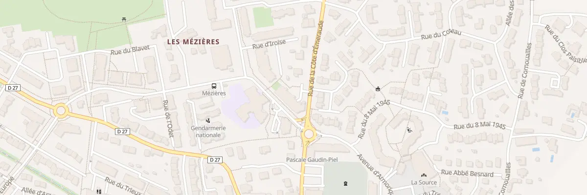 Plan du 3T Rue de la Côte d’Emeraude à Betton