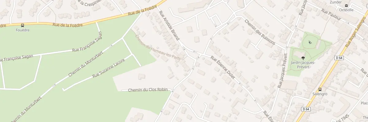 Plan du 7 Rue Aristide Briand Octeville à Cherbourg-en-Cotentin