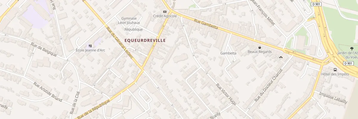 Plan du 22 Rue Victor Hugo - Equeurdrevil à Cherbourg-en-Cotentin