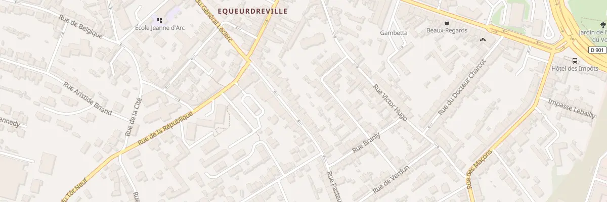 Plan du 25 Rue Pasteur - Equeurdreville à Cherbourg-en-Cotentin