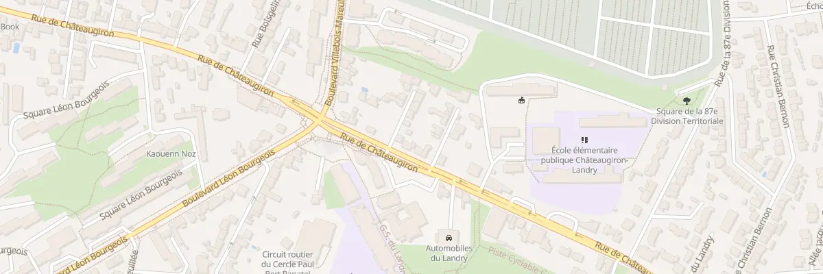 Plan du 99 Rue de Châteaugiron à Rennes