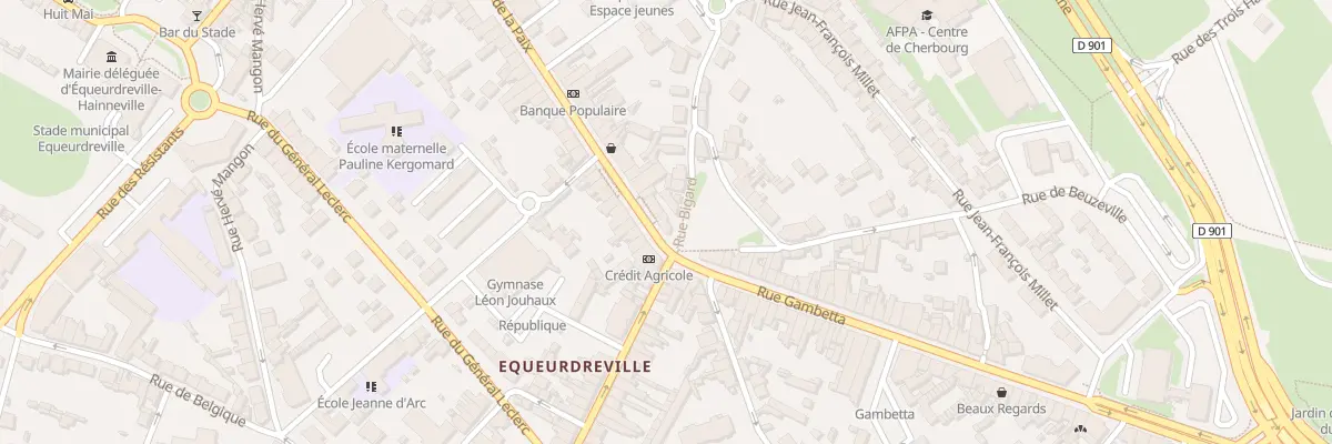 Plan du 2 Rue de la Paix Equeurdreville à Cherbourg-en-Cotentin