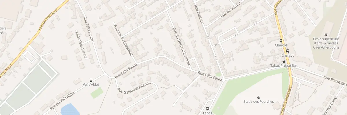 Plan du 52 Rue Felix Faure - Equeurdrevil à Cherbourg-en-Cotentin