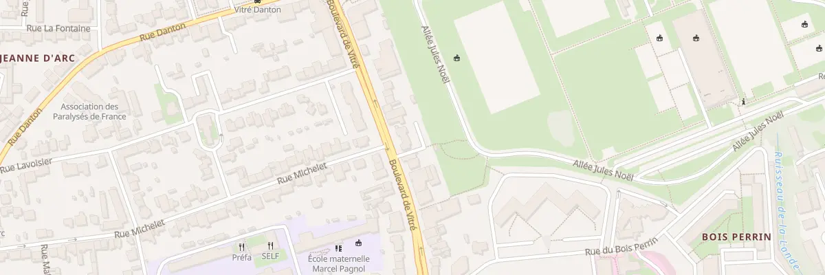 Plan du 42 Bd de Vitré à Rennes