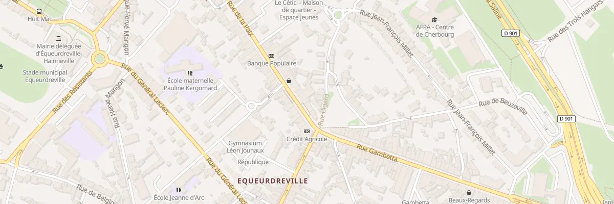 Plan du 8 Rue de la Paix Equeurdreville à Cherbourg-en-Cotentin
