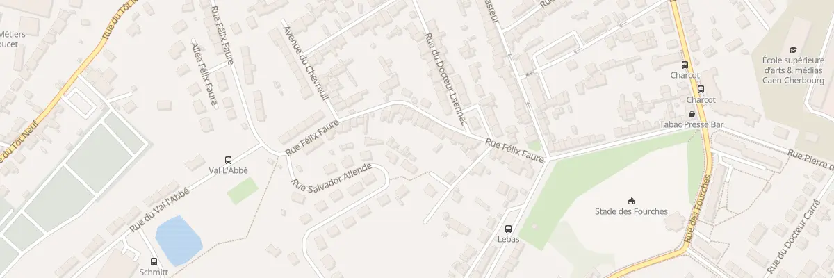Plan du 35 Rue Felix Faure - Equeurdrevil à Cherbourg-en-Cotentin