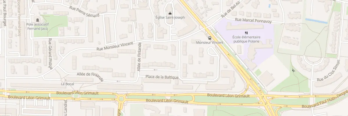 Plan du 6 All du Danemark à Rennes