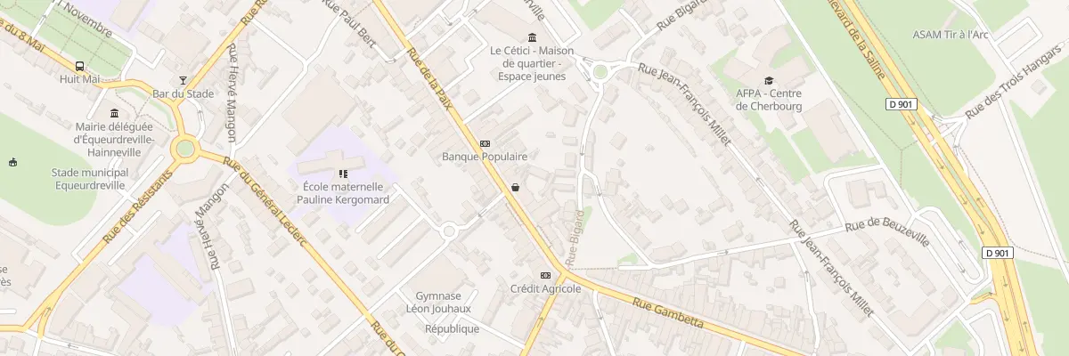 Plan du 23 Rue Bigard à Cherbourg-en-Cotentin
