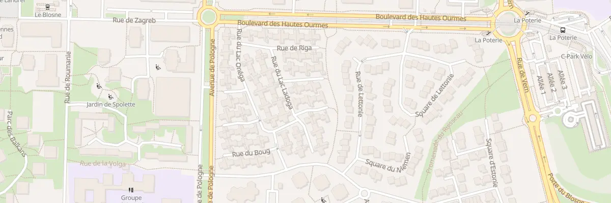 Plan du 3 Rue de Lublin à Rennes
