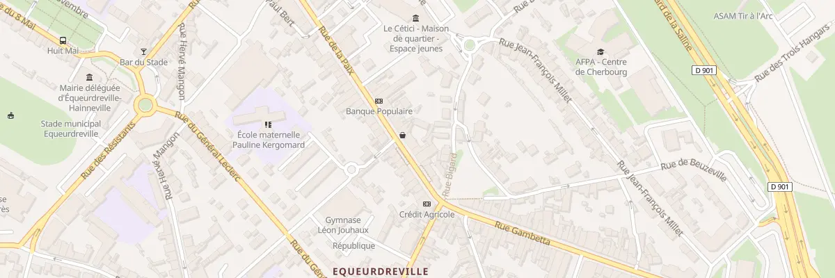 Plan du 16 Rue de la Paix Equeurdreville à Cherbourg-en-Cotentin