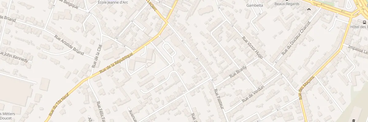 Plan du 18 Rue Pasteur - Equeurdreville à Cherbourg-en-Cotentin