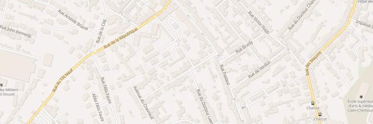 Plan du 18 Rue Alfred de Musset à Cherbourg-en-Cotentin