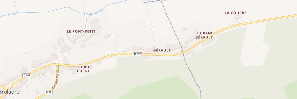 Plan du 7 Gérault à Saint-Broladre