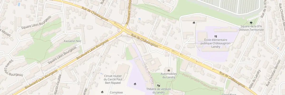 Plan du 90 Rue de Châteaugiron à Rennes