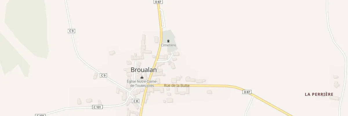 Plan du 5087 Le Bourg à Broualan
