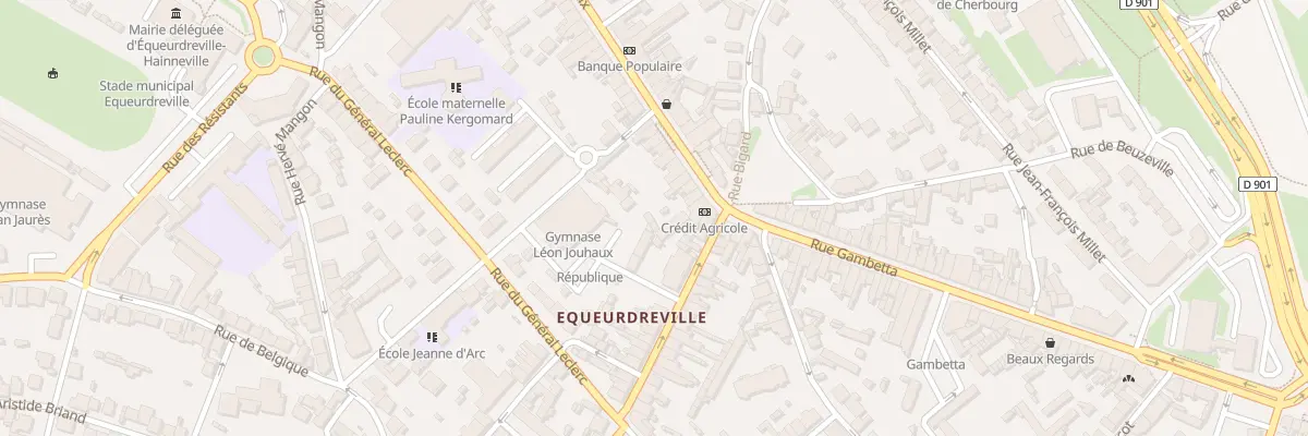 Plan du 7 Rue de la Paix Equeurdreville à Cherbourg-en-Cotentin