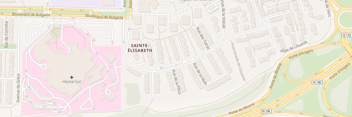 Plan du 12 Rue de la Lysagora à Rennes
