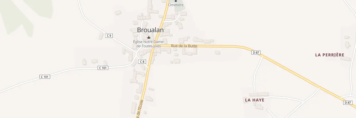 Plan du 5079 Le Bourg à Broualan