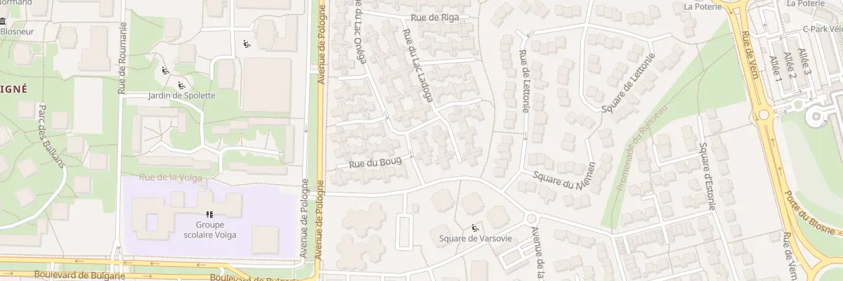 Plan du 23 Rue du Lac Onéga à Rennes