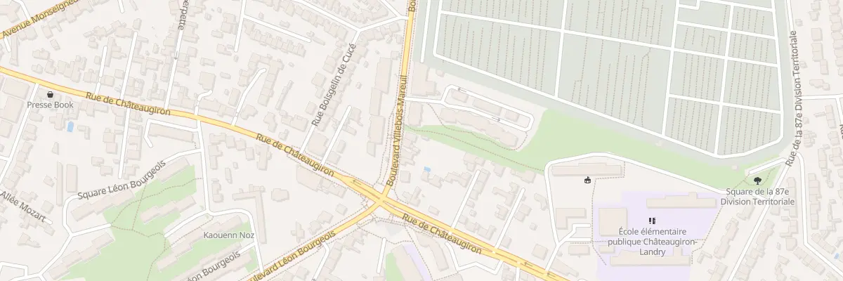 Plan du 77 Bd Villebois-Mareuil à Rennes