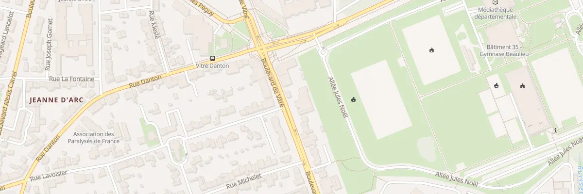 Plan du 62 Bd de Vitré à Rennes