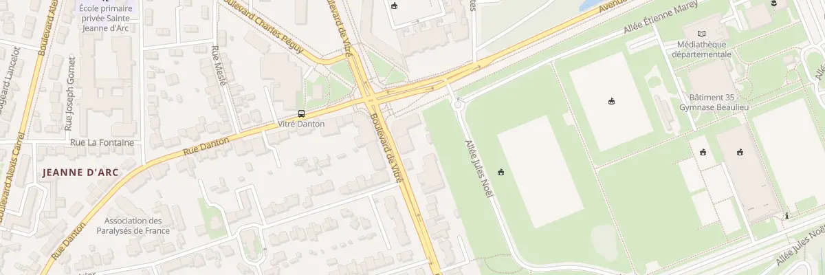 Plan du 66 Bd de Vitré à Rennes
