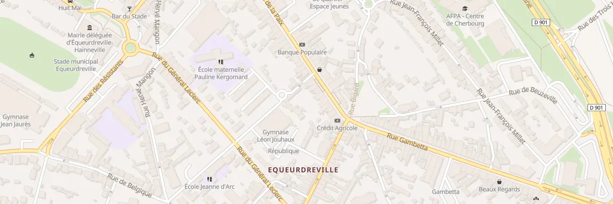 Plan du 17 Rue de la Paix Equeurdreville à Cherbourg-en-Cotentin