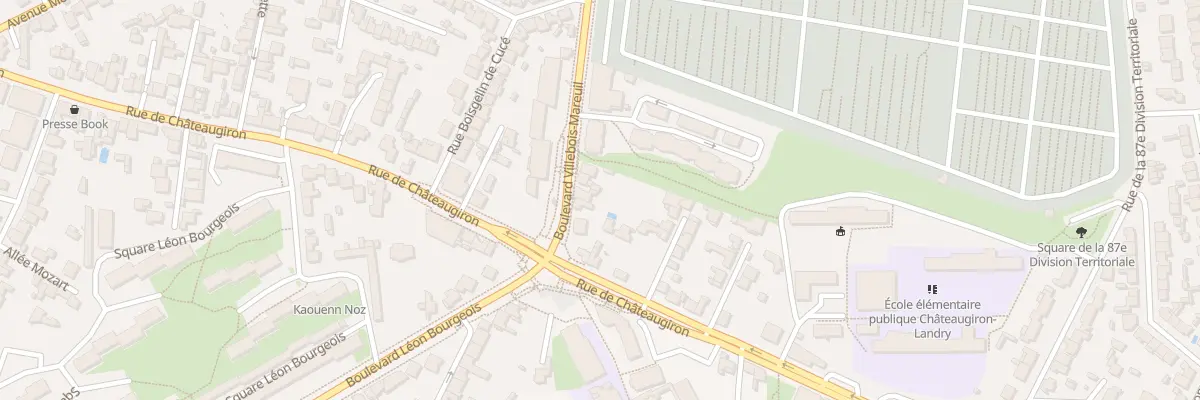 Plan du 81 Bd Villebois-Mareuil à Rennes
