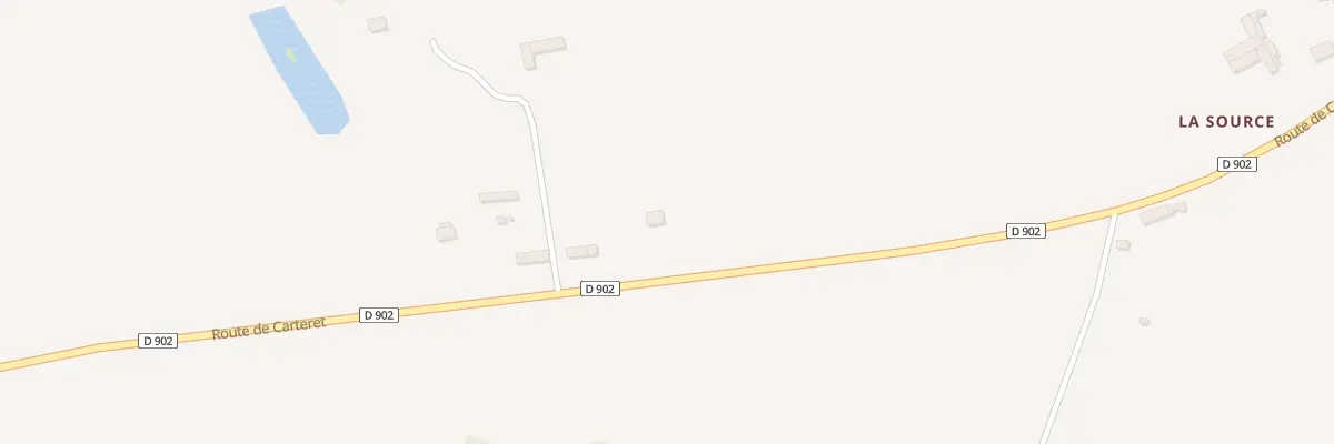 Plan du 1404 Rte de Carteret - Bricquebec à Bricquebec-en-Cotentin