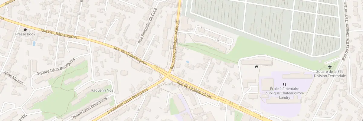 Plan du 83 Bd Villebois-Mareuil à Rennes