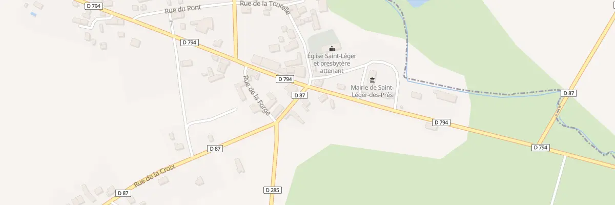 Plan du 5050 Le Bourg à Saint-Léger-des-Prés