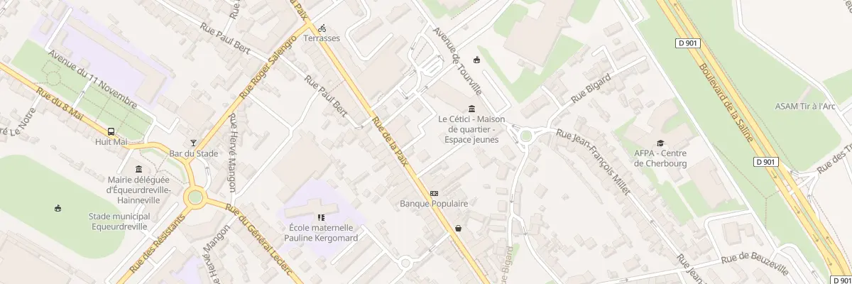 Plan du 44 Rue de la Paix Equeurdreville à Cherbourg-en-Cotentin